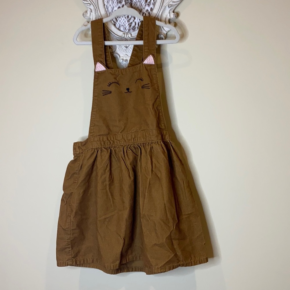 H&M Bib Overalls Dress corduroy Brown C-21